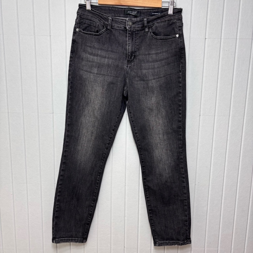 Judy Blue Los Angeles Boyfriend Fit Style JB88130‎ Black Jeans Mid Rise 11/30